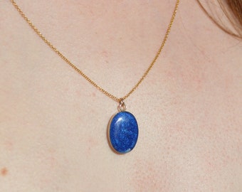 Large Ashes Cremation Gold Necklace