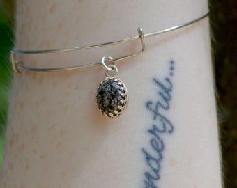 Princess Small Ashes Cremation Bangle Bracelet Sterling Silver