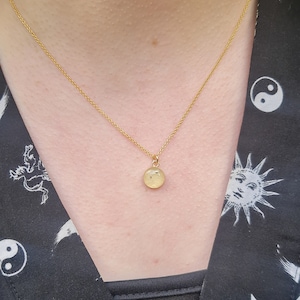 Genuine Lunar Meteorite Moon Dust Hand Blown Gold Necklace