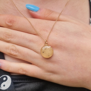 Moon Dust Large Rose Gold Necklace