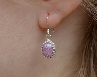 Ashes Earrings Cremation Small Stone Droplet Earrings
