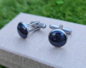 Ashes Cufflinks Cremation Cufflinks Hypoallergenic Tarnish Resistant