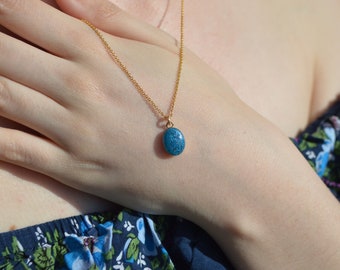 Small Ashes Cremation Gold Necklace
