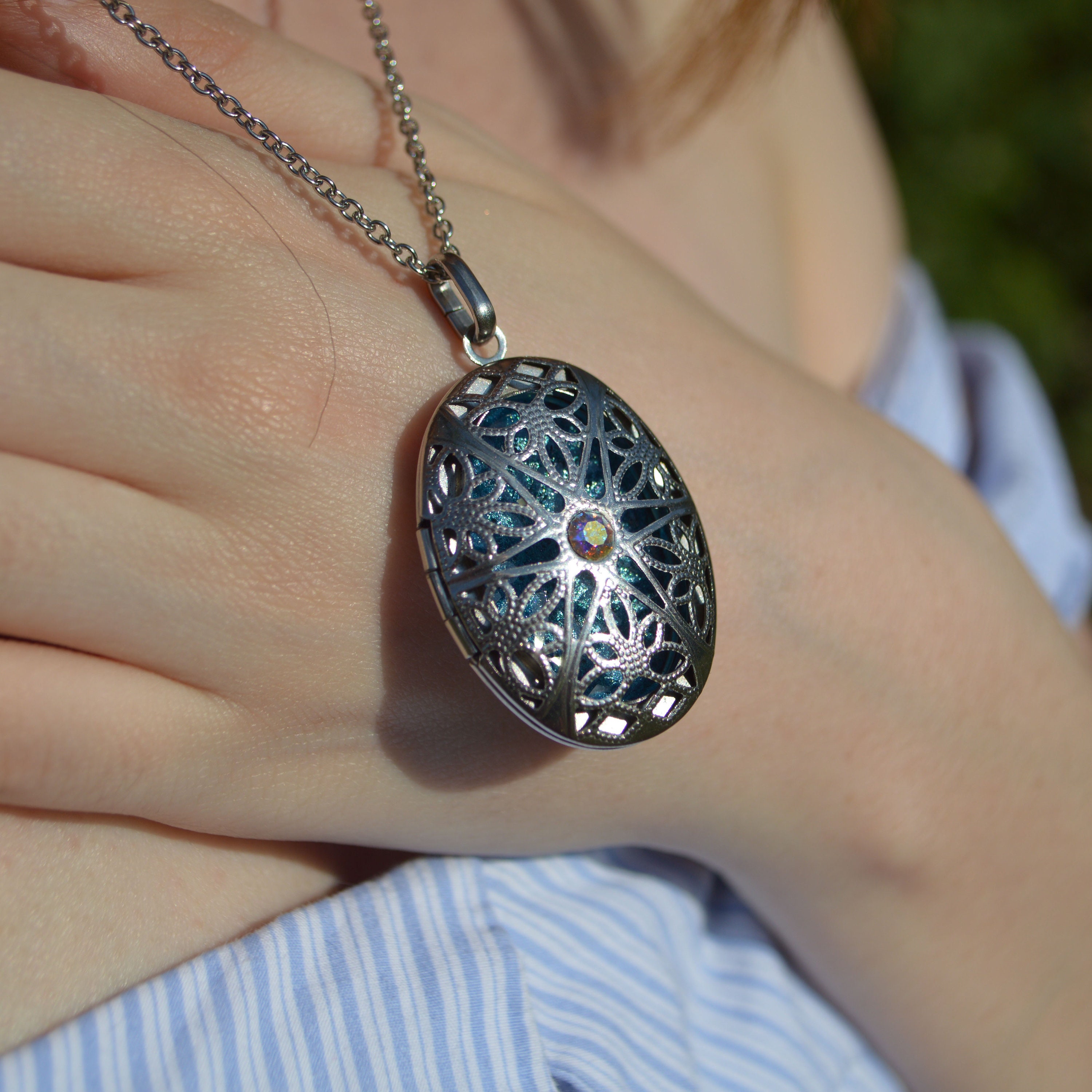 Ashes Cremation Stainless Oval Locket Etsy