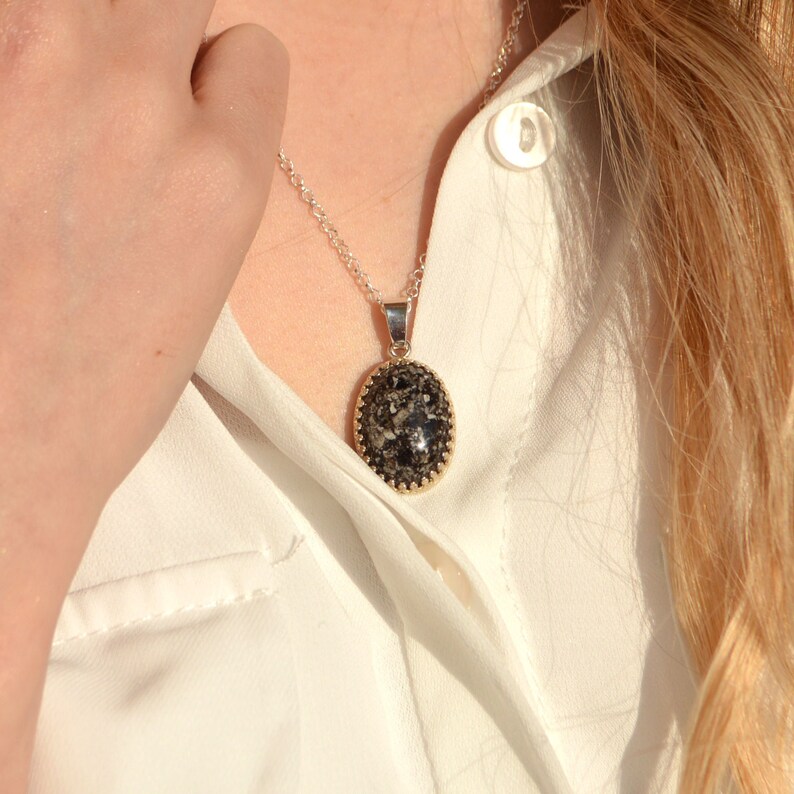 Ashes Cremation Extra Large Necklace with Personalised Picture