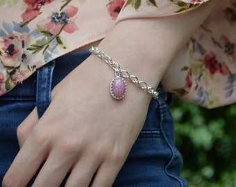 Ashes Cremation Medium Stone Chain Bracelet