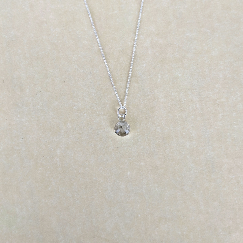 Genuine Lunar Meteorite Moon Dust Hand Blown Necklace 925 Sterling Silver