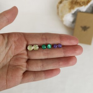 Ashes Stud Earrings Cremation Small Stone Earrings bild 5