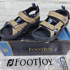 FootJoy Women's Tan Golf Sandals Size 5M Open-Toe Comfort (NIB) Y2K