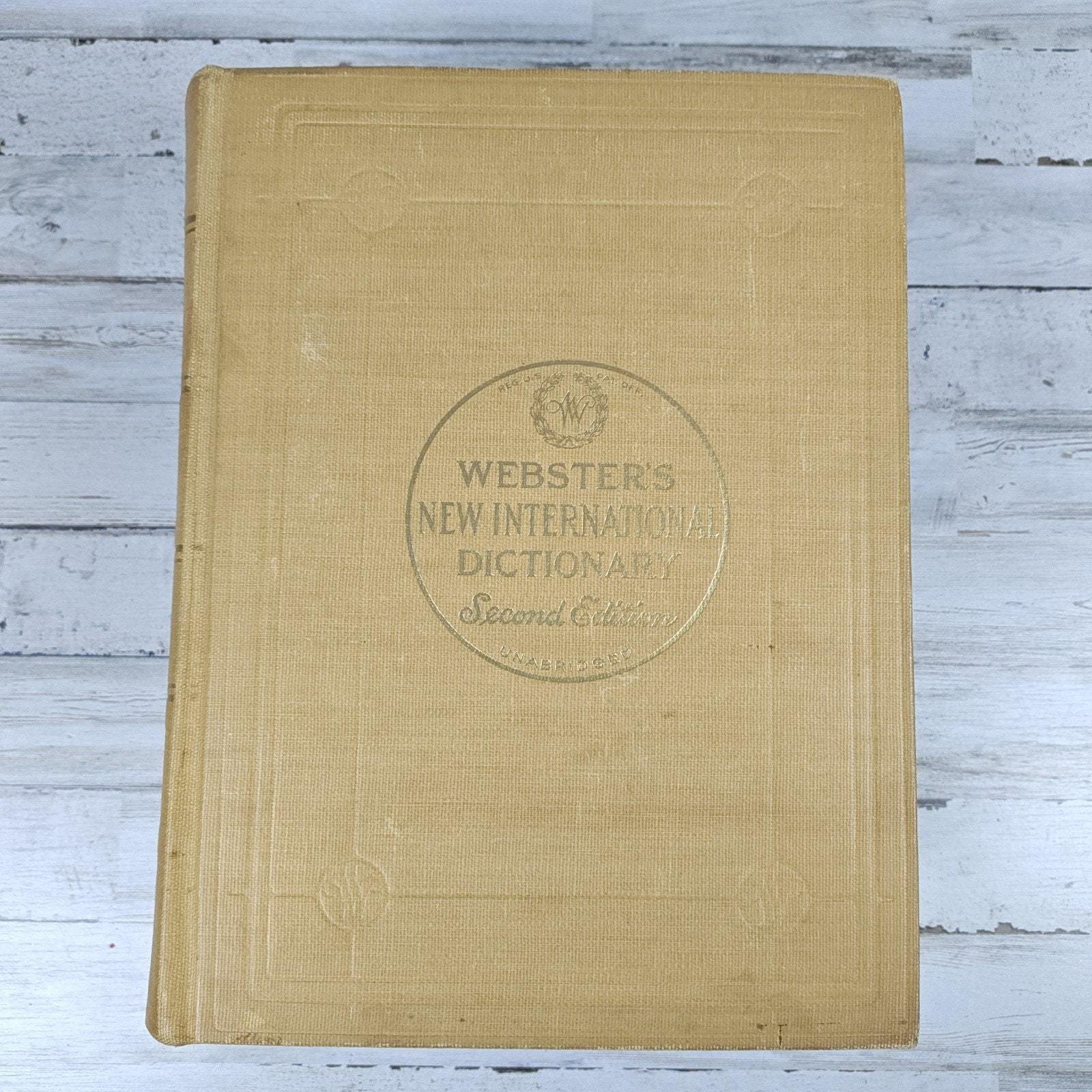 WEBSTER'S New International Dictionary (second Edition) Unabridged