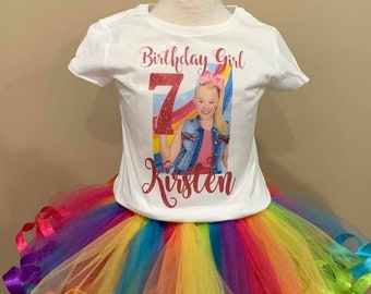 Jojo Siwa Birthday Outfit Etsy - jojo tutu jojo siwa birthday shirt jojo birthday shirt jojo birthday outfit jojo siwa birthday outfit jojo siwa birthday tutu rainbow