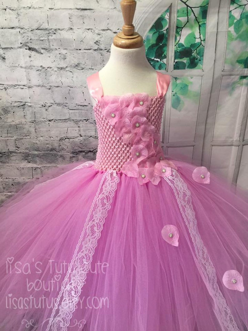 Petal flower girl dress pink petal dress pink flower girl Etsy