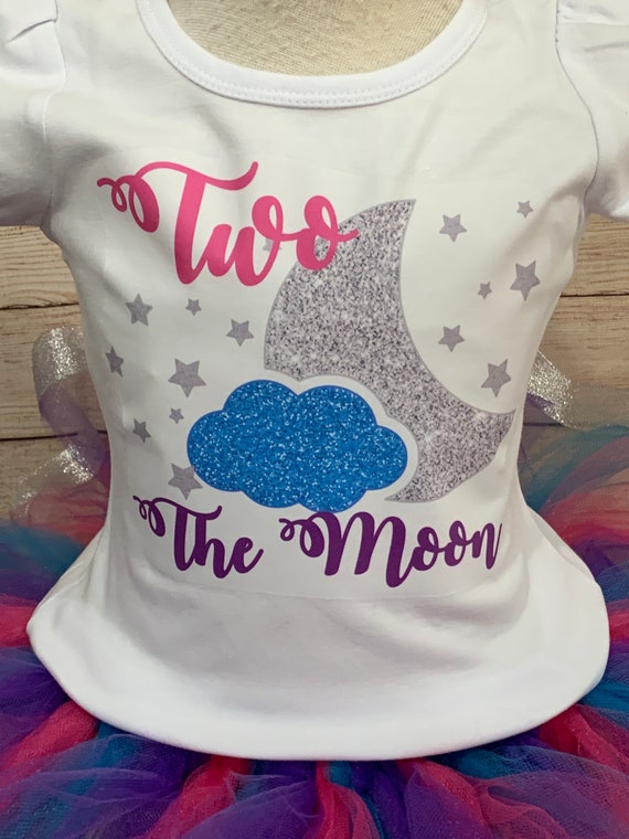 Moon Birthday Outfit Two the Moon Shirt 