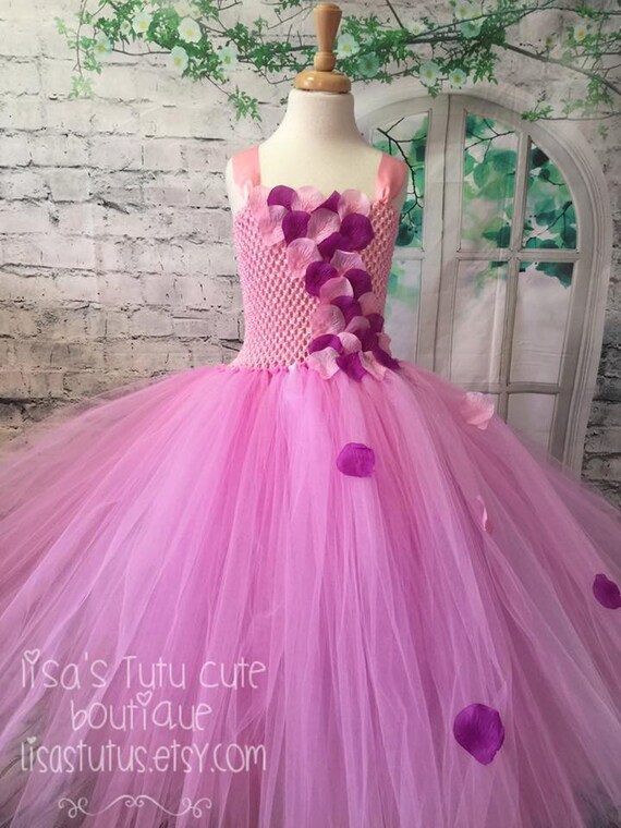 pink and violet tutu dress