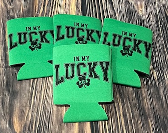 St Patrick’s day can holder, in my lucky era can holder, lucky can holder, st. Pattys day can holder