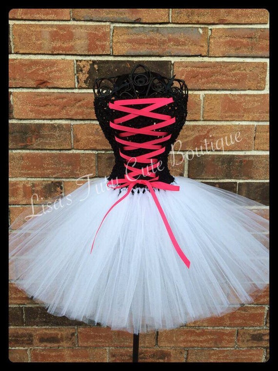 black and white tutu dress