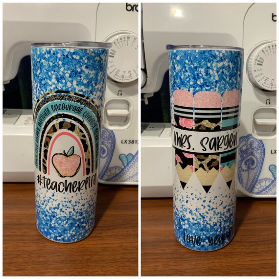 Teacher Tumbler Teacher Gift Teacher Skinny Tumbler Teacher Etsy