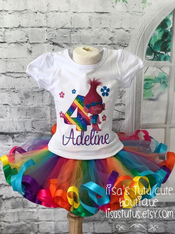 trolls tutu birthday outfit