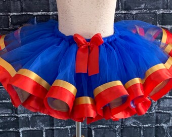 blue and gold tutu, red and gold tutu,  blue smash cake tutu,