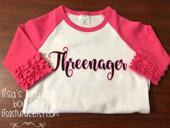 threenager shirt girl