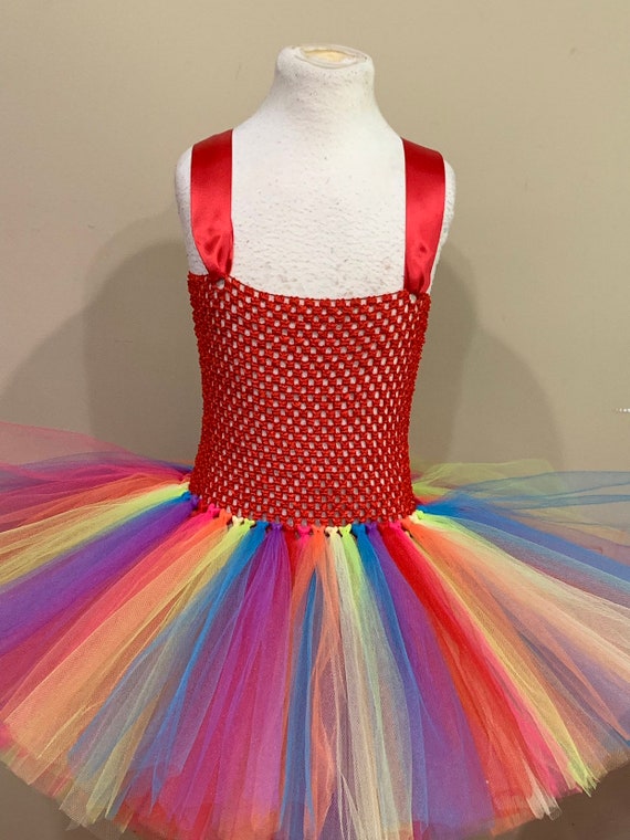 tutu dress rainbow