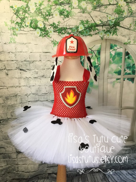 Fire Marshall Tutu, Fire Marshal Costume, Fire Marshall Birthday