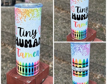 Teacher tumbler, teacher gift, teacher skinny tumbler, teacher 20oz tumbler, preschool teacher tumbler, daycare teacher tumbler