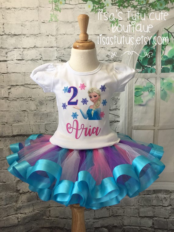 frozen birthday shirt and tutu