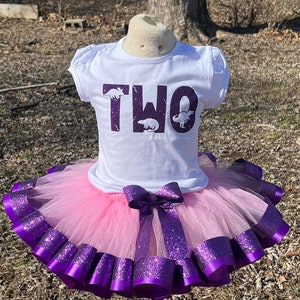 two birthday outfit, dino birthday, dinosaur birthday outfit, dinosaur birthday tutu, dino tutu, dino birthday tutu, girls dinosaur outfit