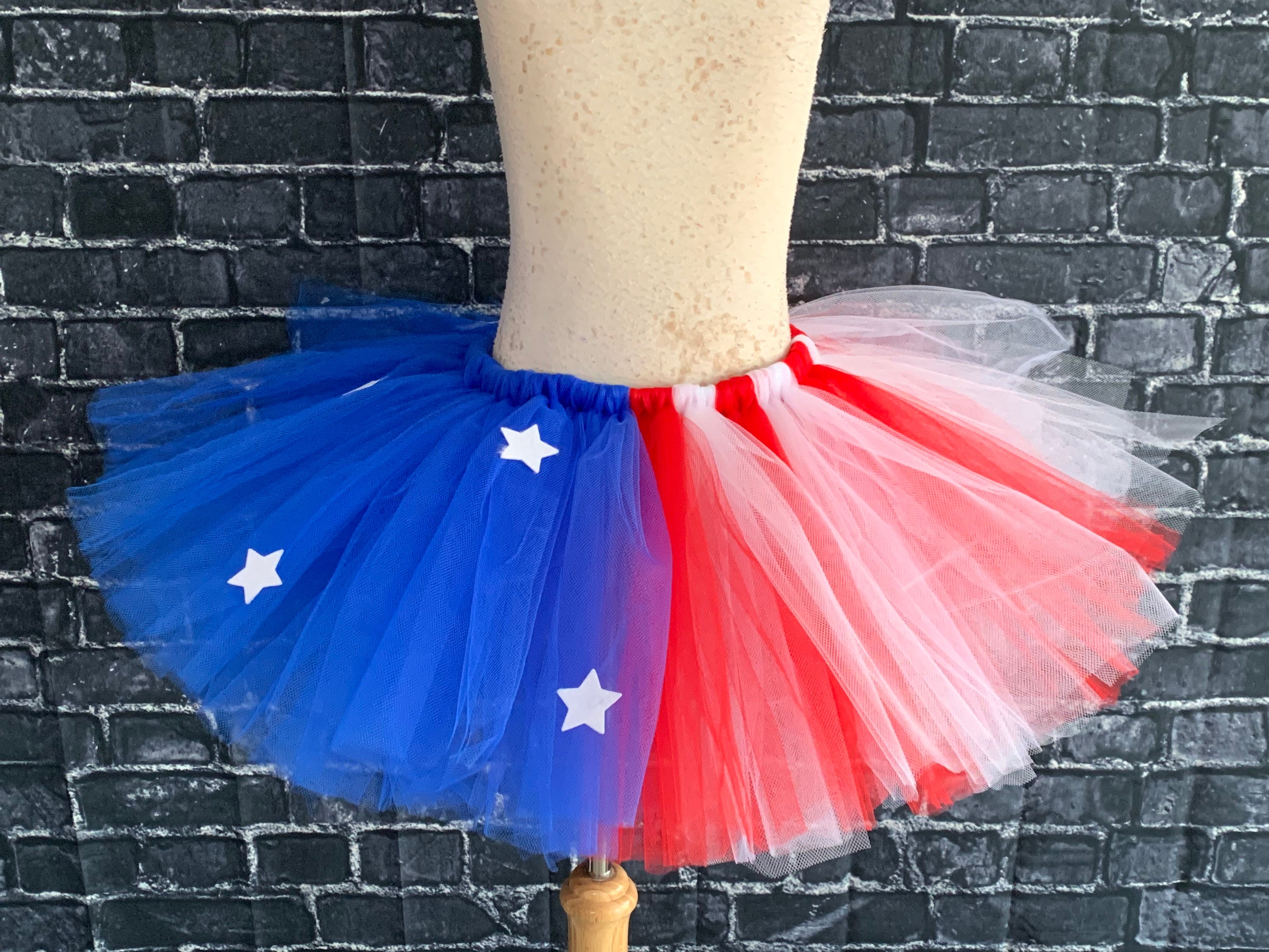 Stars and Stripes Tutu 4th of July Tutu Fourth of July Tutu Red
