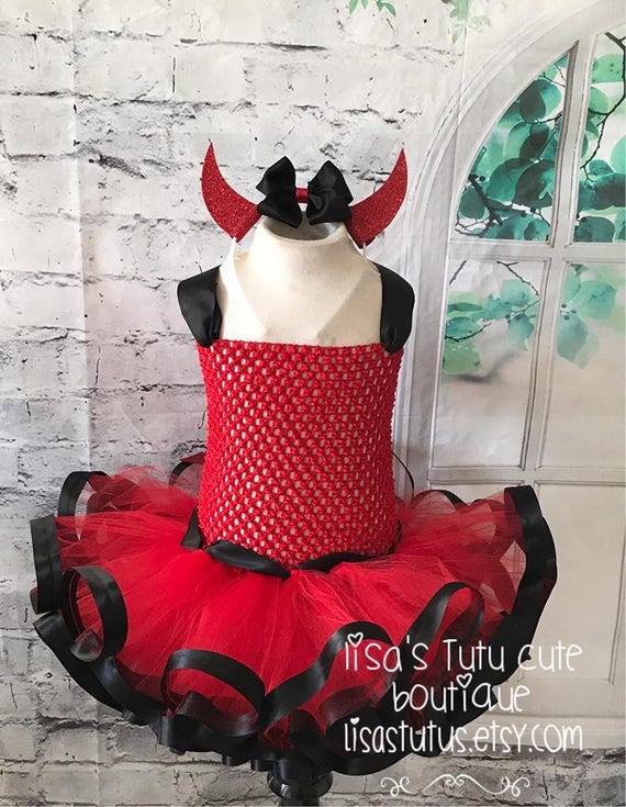 red tutu devil costume