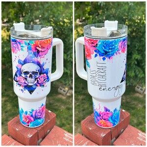 Badass bitch craft energy tumbler, 40oz tumbler, large bitch craft energy tumbler, bitchcraft tumbler