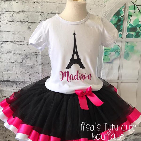 paris birthday, paris birthday tutu, paris birthday outfit, paris birthday shirt, paris birthday party, paris outfit, paris tutu