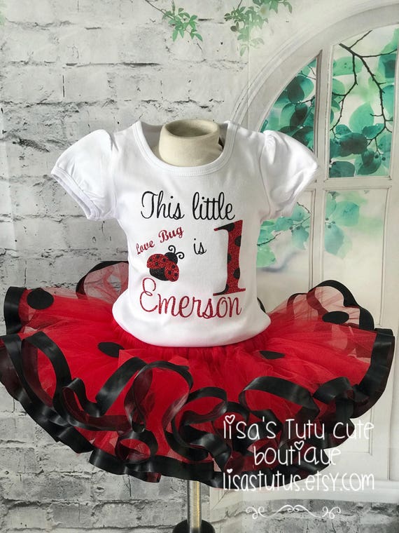 ladybug tutu for 1st birthday