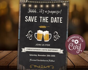Party Save The Date Etsy Party Save The Date Etsy