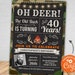 Old Buck Birthday Invitation ANY AGE Camo &amp; Deer Hunting | Etsy
