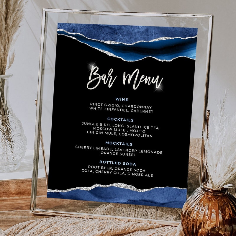 Bar Menu - Etsy