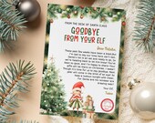 Christmas Elf Goodbye Letter Departure Letter - End of Christmas Goodbye from Your Elf - Printable Girl Elf Goodbye Note - EL CET-7