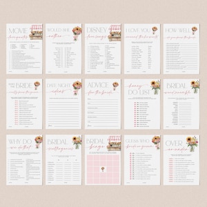 Fresh Off the Market Bridal Shower Invitation + Games Bundle - Rustic Bridal Shower - Editable Digital Download 5017-BDS