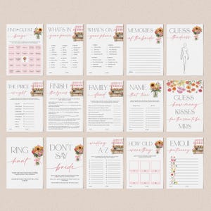 Fresh Off the Market Bridal Shower Invitation + Games Bundle - Rustic Bridal Shower - Editable Digital Download 5017-BDS