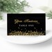 Editable Place Card Template Tent Card Template Glitter Gold Sparkle Digital Instant Download ...