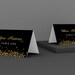 Editable Place Card Template Tent Card Template Glitter Gold Sparkle Digital Instant Download ...