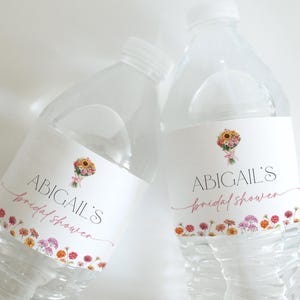 Fresh Off the Market Bridal Shower Water Bottle Label Template - Market Bridal Shower - Editable Digital Download 5017-BDS