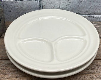 Buffalo China Grill Plate~Buffalo China Divided Grill Plate~50s Buffalo China Restaurant Ware Plate Made in USA