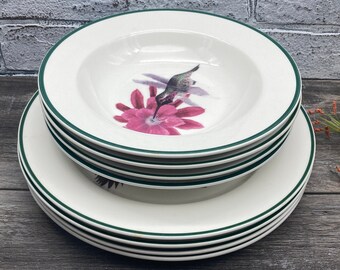 Hummingbird top dinnerware set