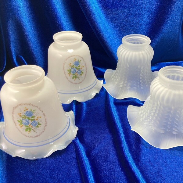 Glass Lamp Shades Etsy
