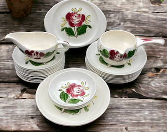 1950s STETSON Rio China: Hand-Painted Rose Earthenware, Choose Your Piece