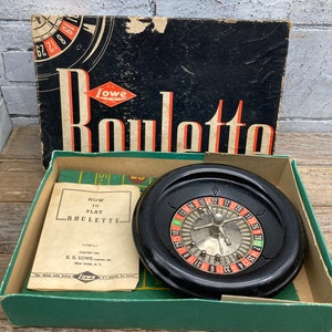 1941 ROULETTE by ES Lowe Company Original Box Made in USA 