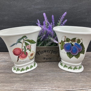 PONOMA By PORTMEIRION~One 7&quot; Oval Versailles Vase: Grimwood&#39;s Royal George Peach OR L&#39; Imperatruce Plum Made in England  stoneridgeattic