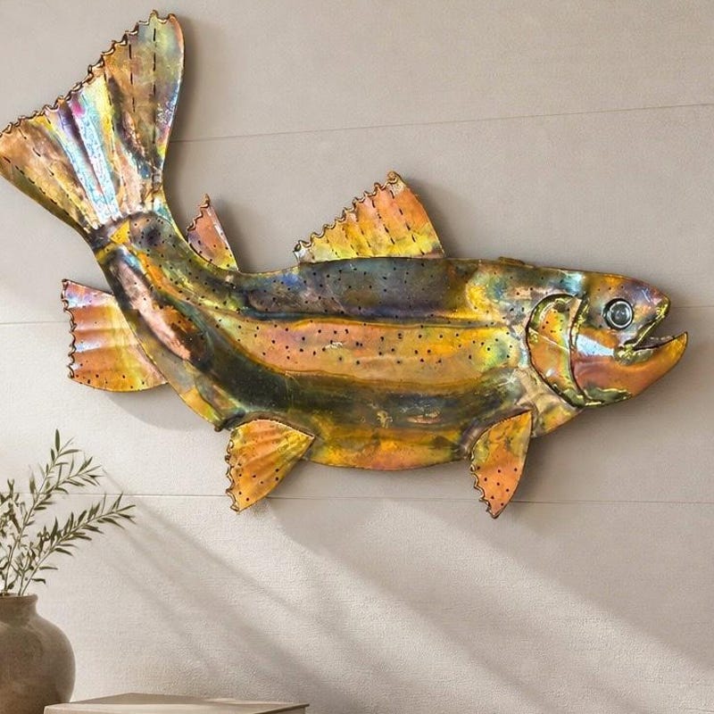 Mcm Wall Fish Metal - Etsy